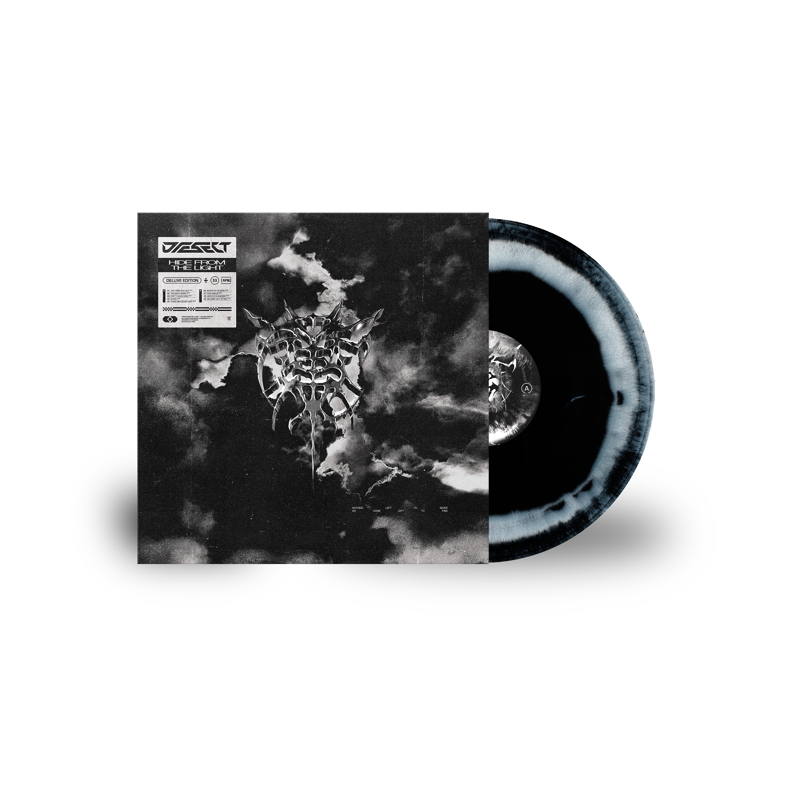Hide From The Light 12" - Black & White A/B