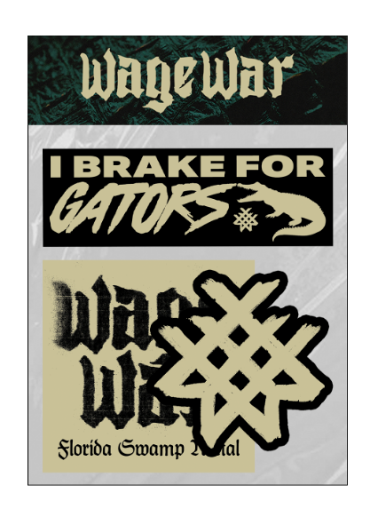 Wage War - Stickers