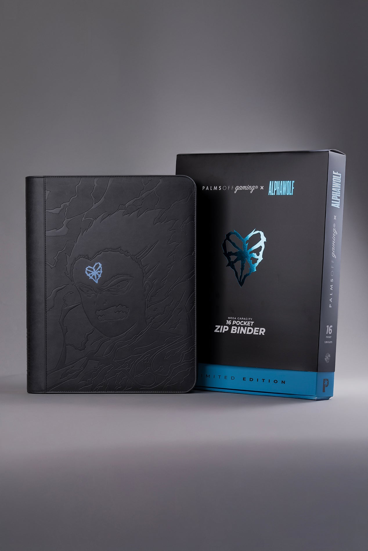 Limited Edition MEGA Capacity 16 Pocket Zip Binder - POG X Alpha Wolf
