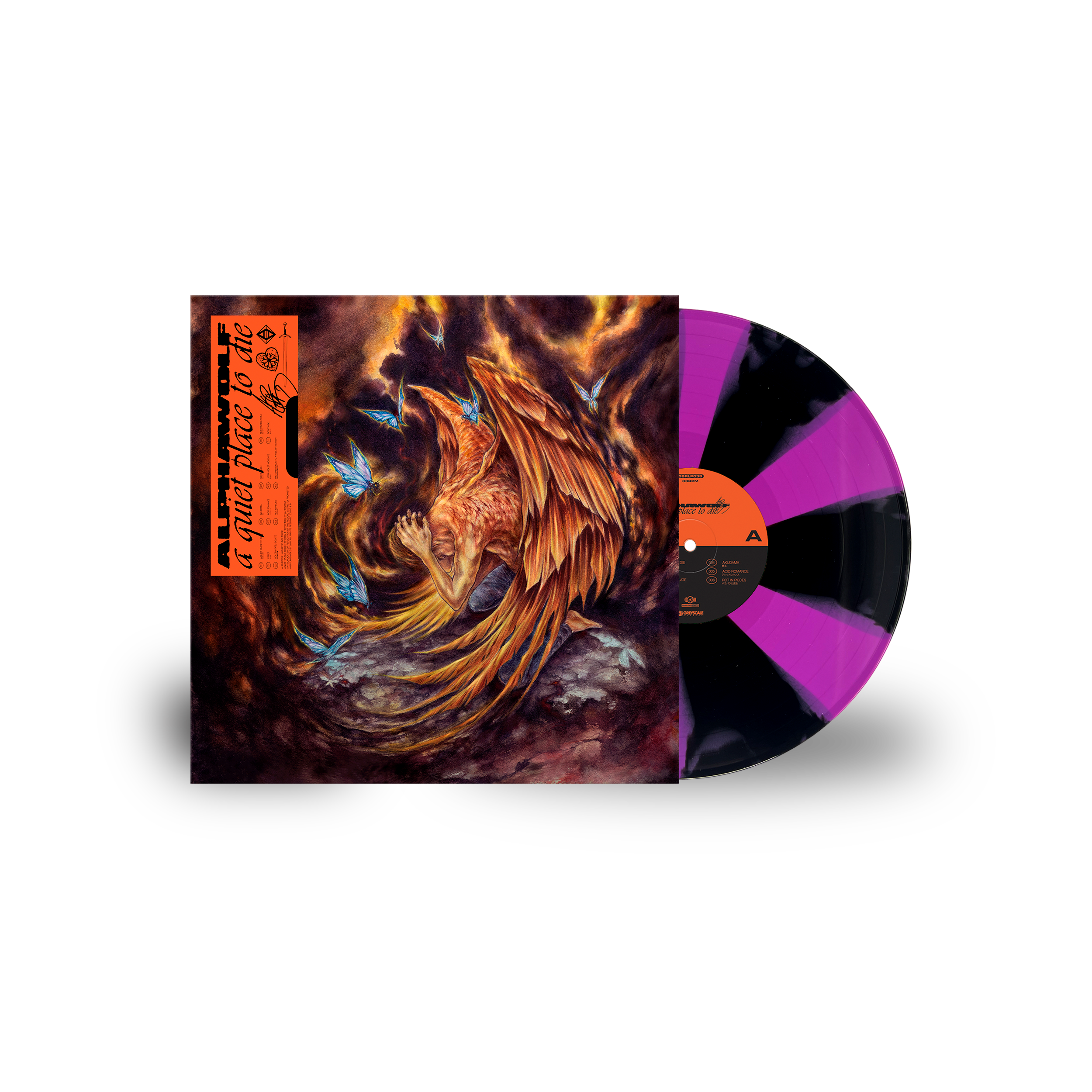 A Quiet Place To Die 12" - Purple/Black Cornetto