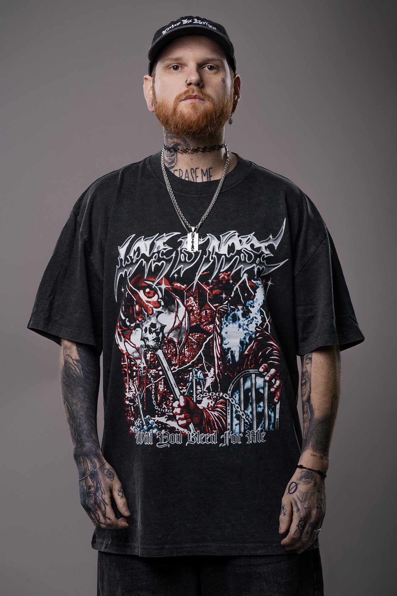 Will You Bleed For Me - Tee (Stone Wash)