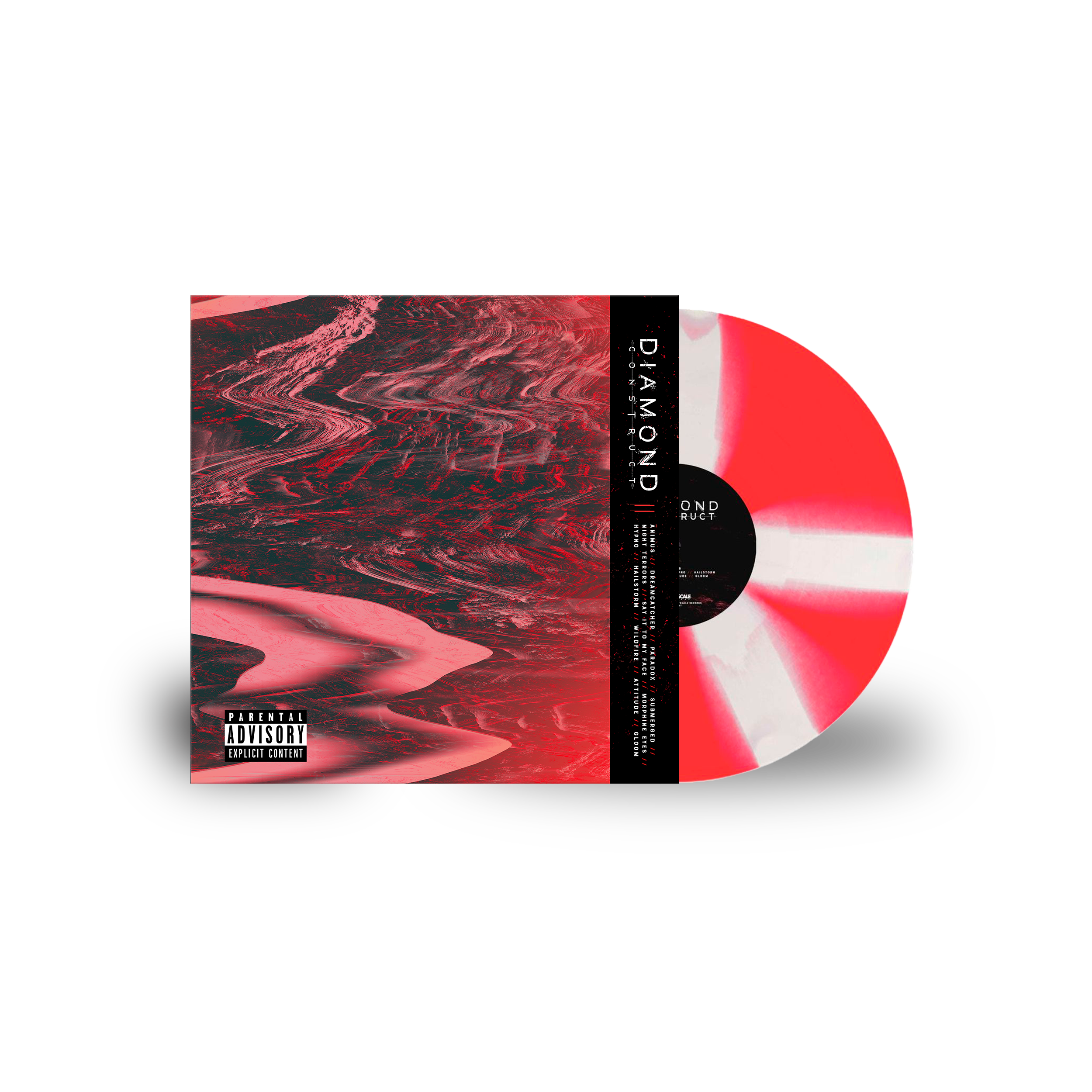 Self Titled 12" - White + Transparent Red Cornetto