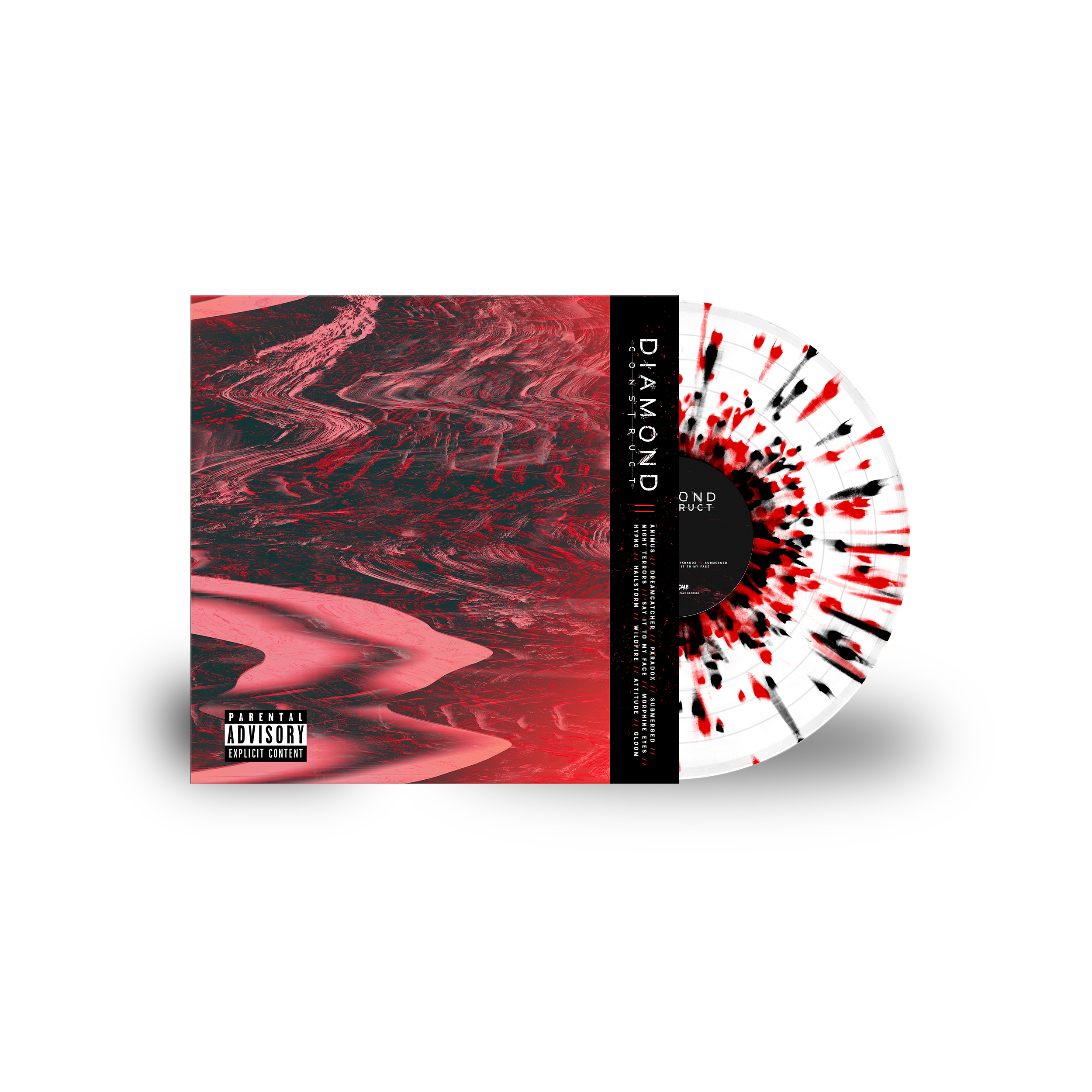 Self Titled 12" - White w/ Black + Red Splatter