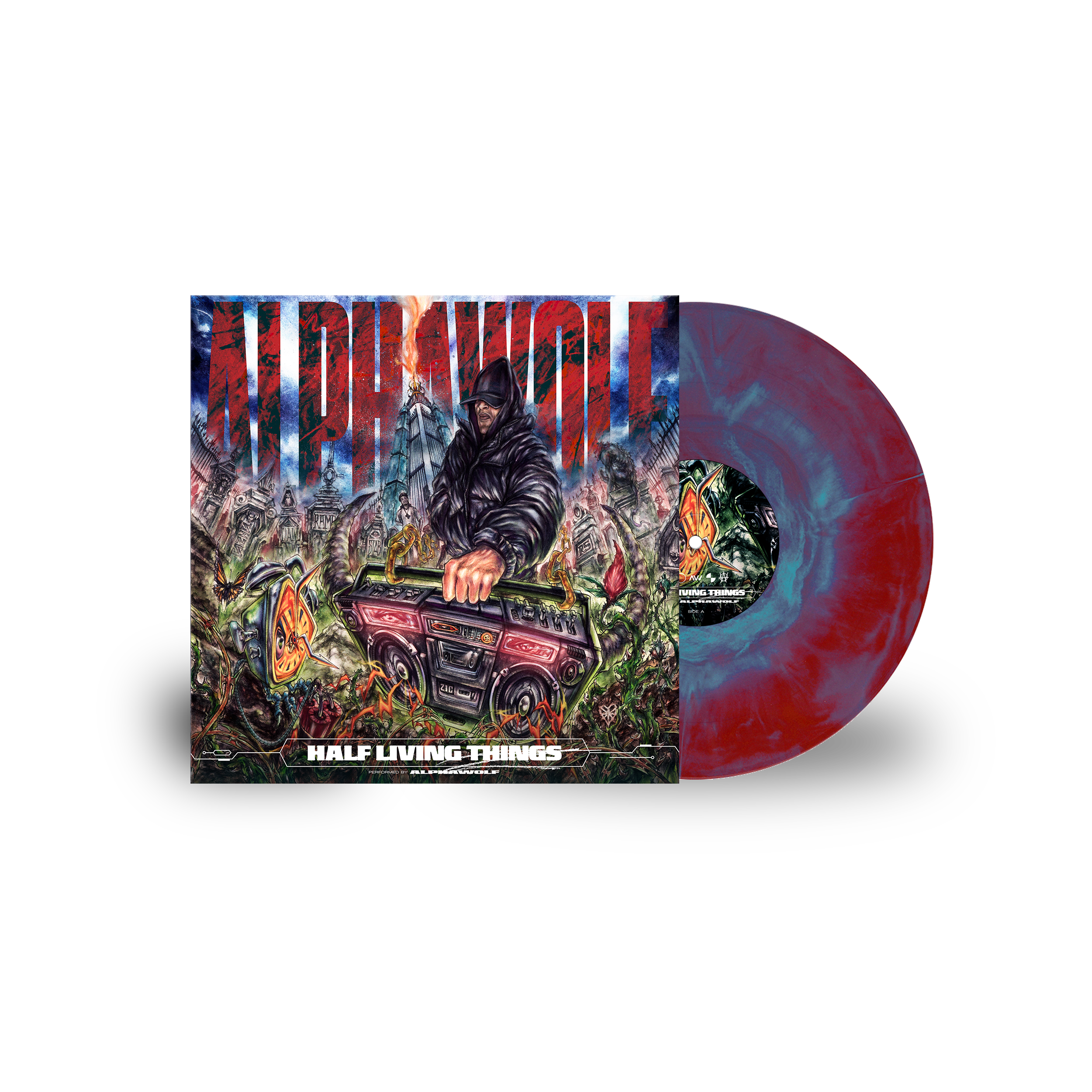 Half Living Things 12" - Red/Blue Galaxy