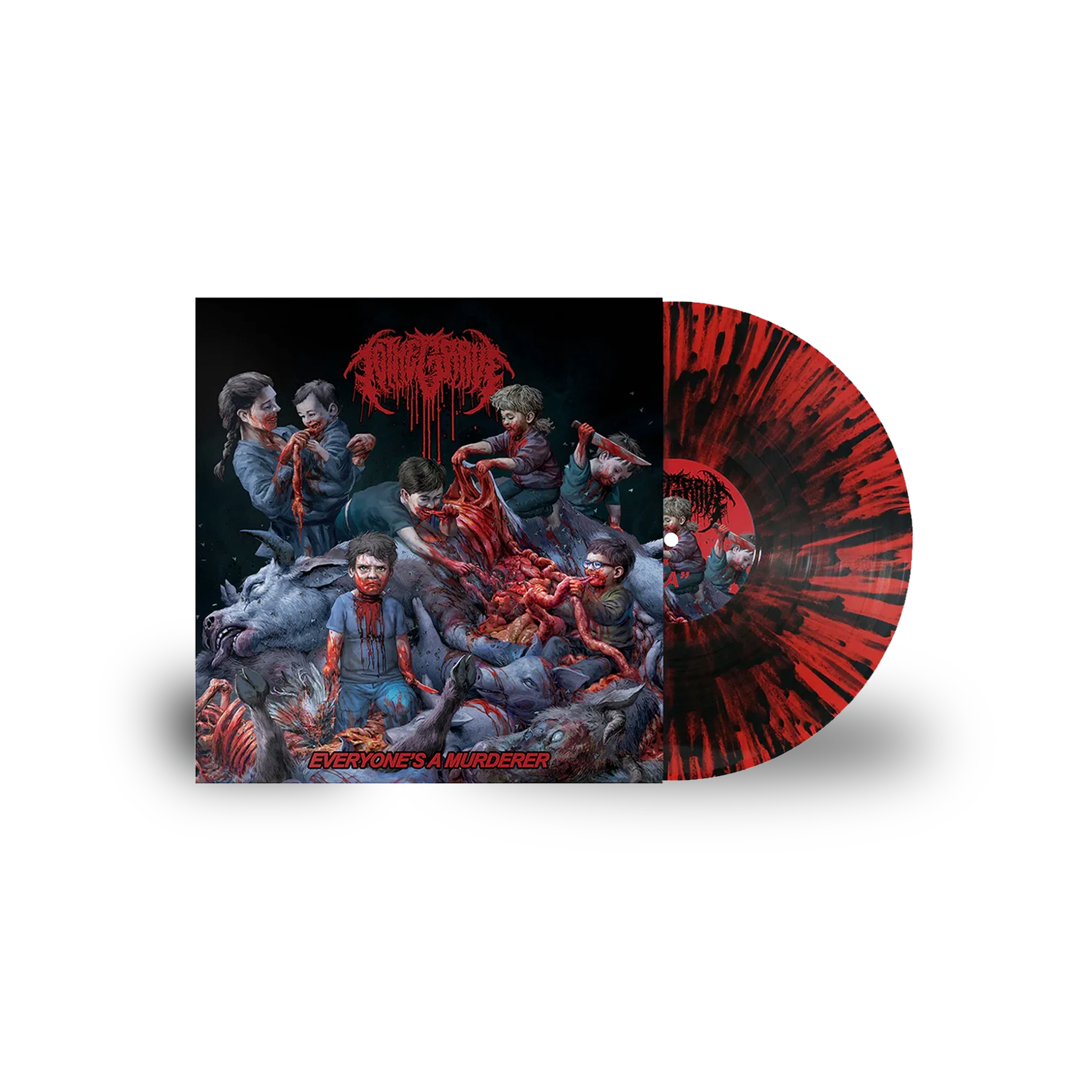 Everyone's a Murderer 12" - Black Red w/ Heavy Splatter